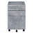 3-Drawer Silver File Cabinet For Office Organization-132089455