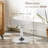 Modern Swivel Adjustable Height Accent Stool-992397486