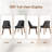 Ladaker Dining Chairs Kitchen Chairs with Wood Legs-723655890-723655903