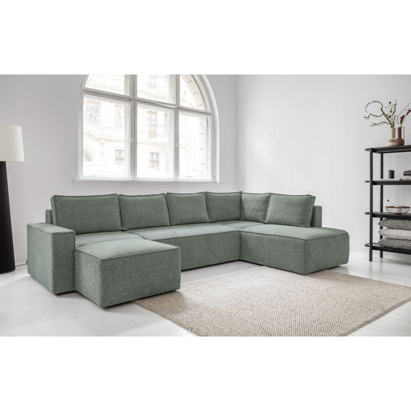 Brave Dave 8 Seater Corner Sofa , Aqua Green