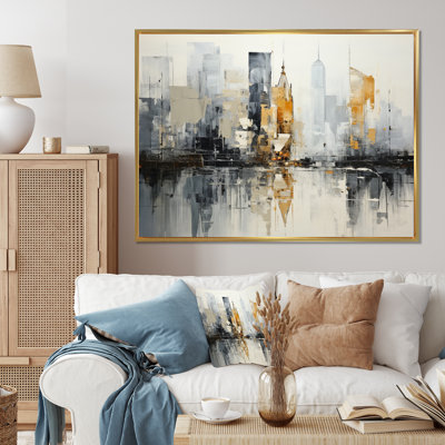 Art urbain sur toile, paysage urbain abstrait, art urbain abstrait IV