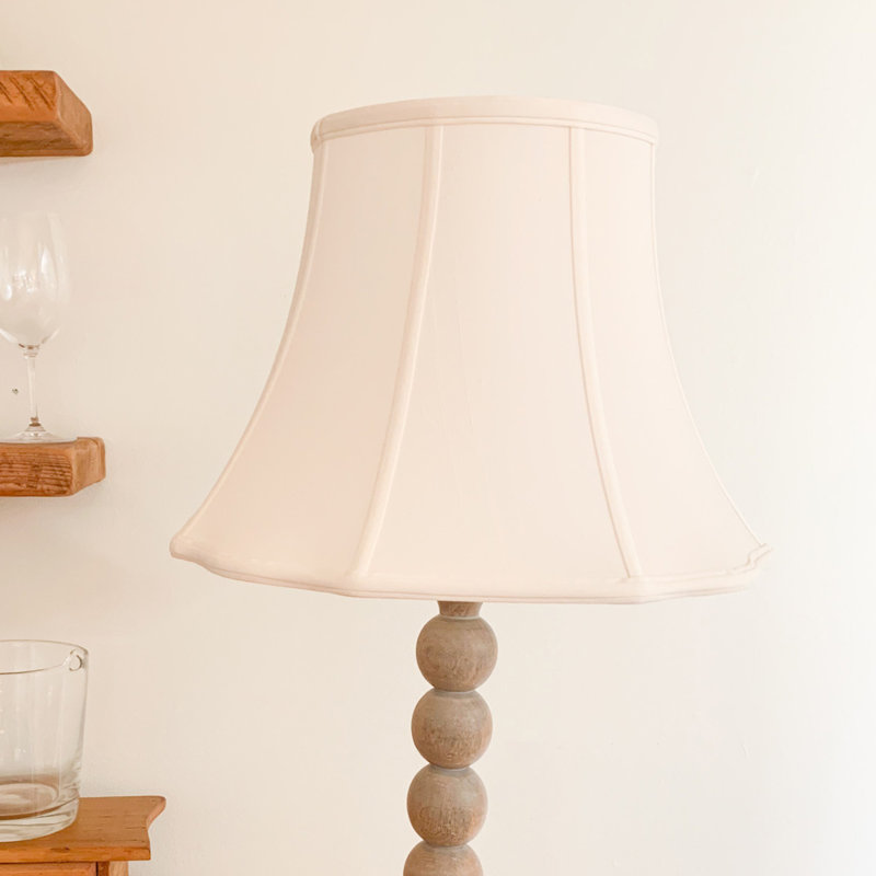 Abat-jour octogonal souple avec abat-jour lavable Slant, White
