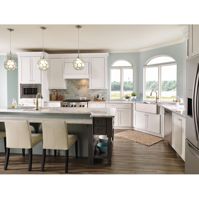 Robinet remplisseur mural traditionnel pour la cuisine de style campagnard, Bronze champagne lustré