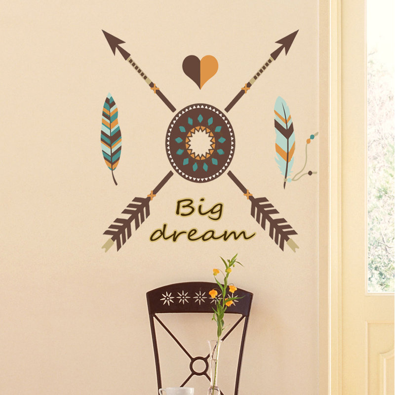 Adhésif décoratif flèche Boho, H 33 po x l 33 po
