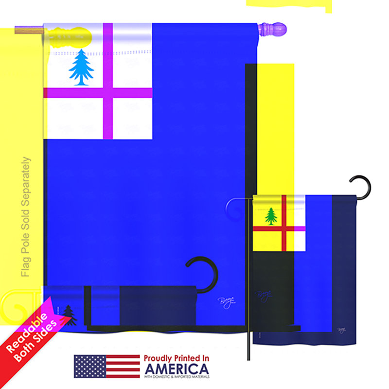 Ensemble de 2 drapeaux verticaux décoratifs en polyester à 2 côtés à 2 pièces bunker hill american hill