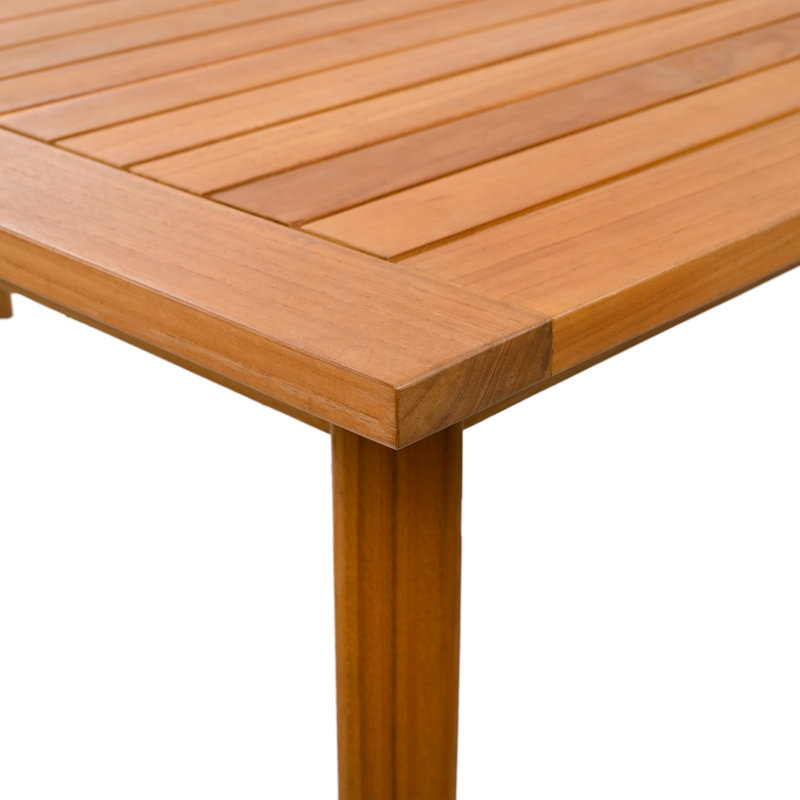 Mayaguana Outdoor Rectangular Teak Dining Table