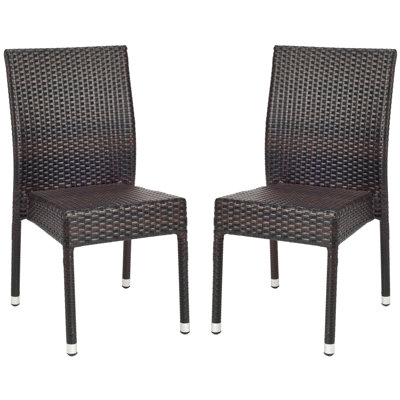 Sheeran Premium All-Weather Wicker Outdoor Dining Side Chair