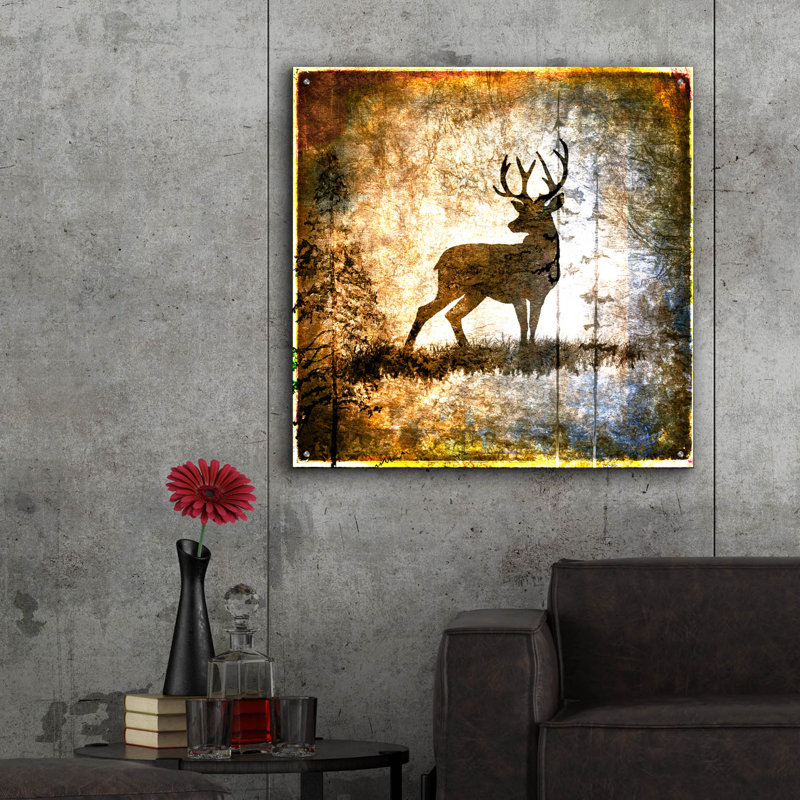 «High Country Deer» par Lightbox Journal, H 36 po x l 36 po x P 0,2 po