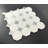 Thassos White Marble with Ming Green Clover Novelty Wall and Floor Tile