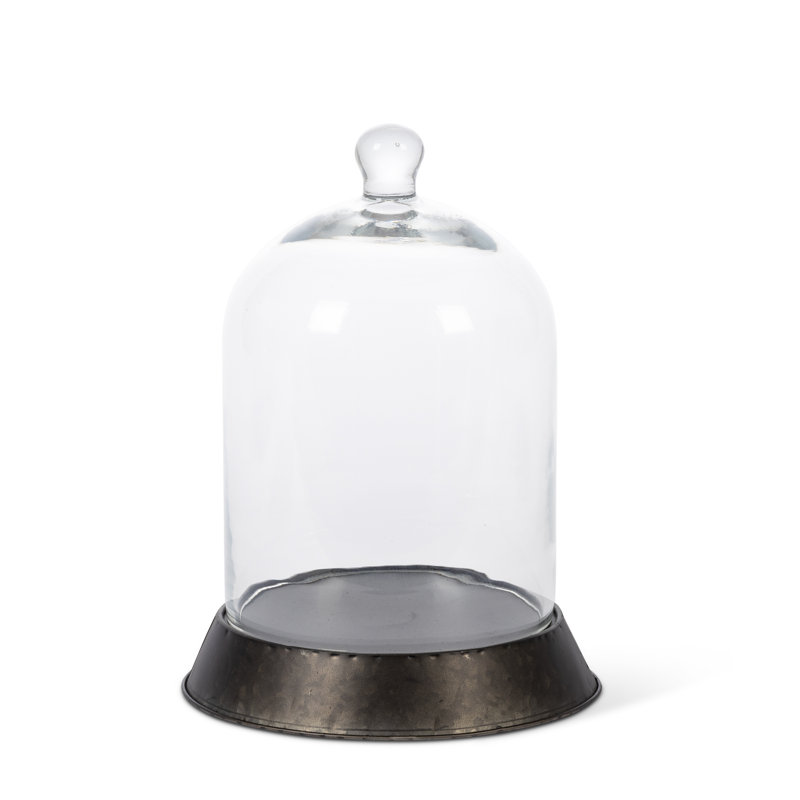 Cloche en verre, H 12,99 po x l 9,84 po x P 9,84 po