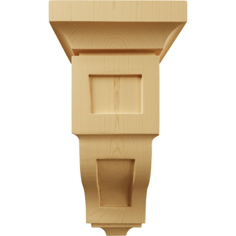 Corbeau en bois moyen de 5 po x l 5 3/4 po x H 10 po Reyes (paquet de 4), Aulne