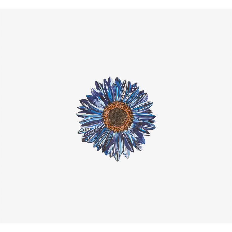 Blue Sunflower Dinner Plate