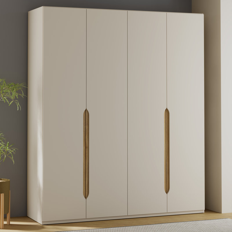 Temar 4 Door Manufactured Wood Wardrobe