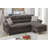 Polyfiber Reversible Sectional Sofa Set Chaise Pillows Plush Cushion Couch Nailheads-1125524971
