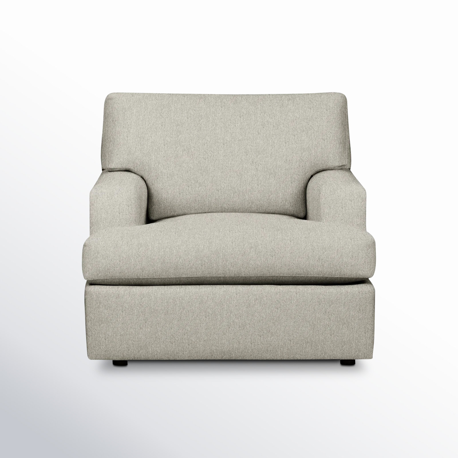 Cleo Upholstered Armchair, Ticket Ash Heathered Basketweave