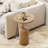 Modern Small Drink End Table With Geometric Base