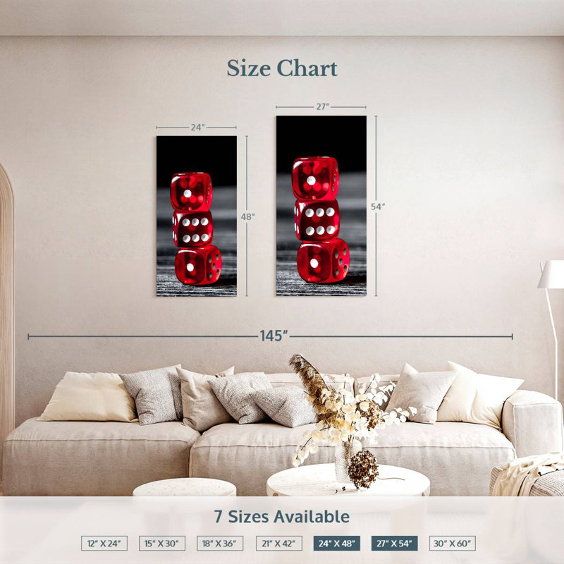 Dice, 48" H x 24" W