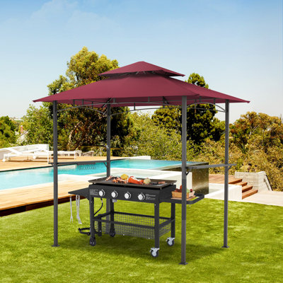 1.5m W x 2.5m D Metal Soft-top Gazebo