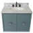 Aqua Blue/White Carrara