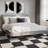 Wum Collection Black/White Checkerboard Area Rug-1100763587-1128788661