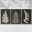 Linen Fern I - ensemble de 3 reproductions sur toile-15951352-15951350