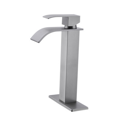 Robinet de salle de bain à cascade, robinet de meuble-lavabo à poignée simple