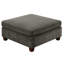Élégant canapé modulaire en chenille gris de 6 pièces avec 2 coins d'angle, des chaises sans accoudoirs et des repose-pieds pour une chambre élégante et confortable