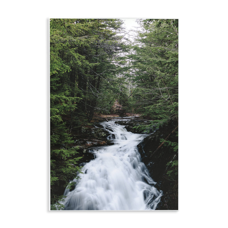 Plaque murale Endless Cascade Waterfall, design par Sean Greenough, H 15 po x l 10 po