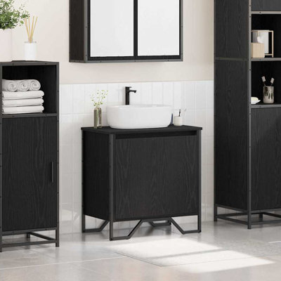 Sink Cabinet With Door 60 X 35 X 60 Cm Engineered Wood