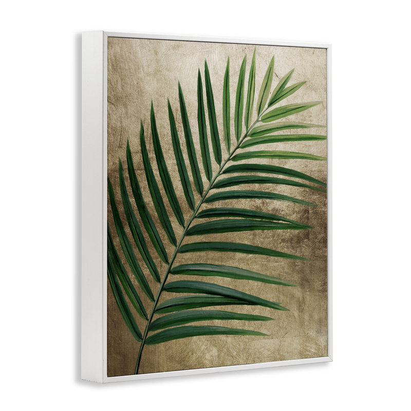 Giclée de feuille de palmier terreux, design par Anna Lischenko, H 14 po x l 11 po