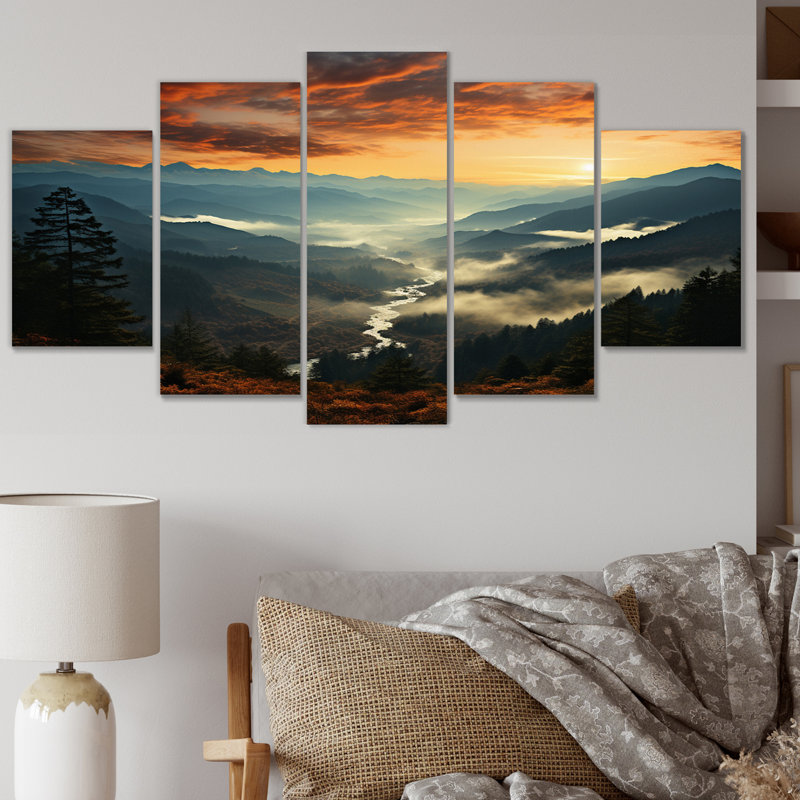 Haithem - Art mural sur toile, 5 panneaux