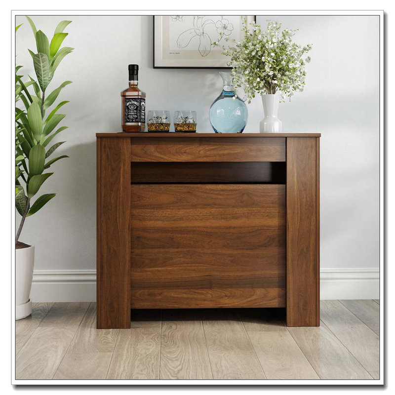 Multifunctional Extendable Dining Table, Walnut