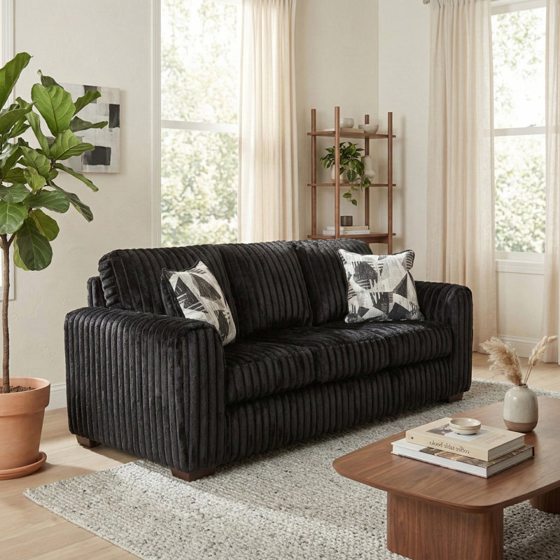 Canapé rond rembourré Nolan de Roundhill Furniture