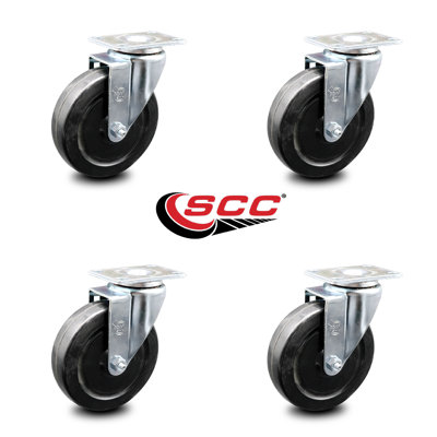 Hard Rubber Top Plate Caster