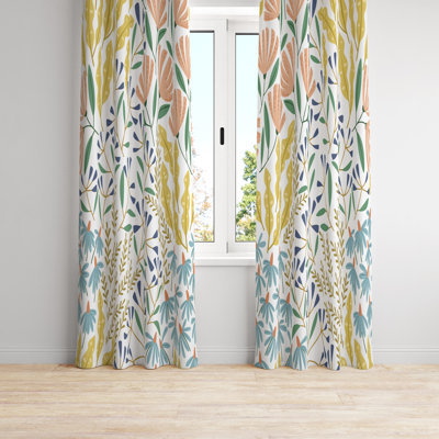 Semi Sheer Curtain Panel Pair