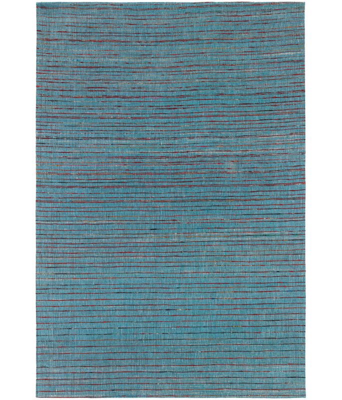 Tapis bleu area dhurrie Cabarley, Rectangle 5 pi x 7 pi 6 po