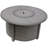 Silverlock Round Aluminum Propane Smokeless Fire Pit Table with Hidden Fuel Tank