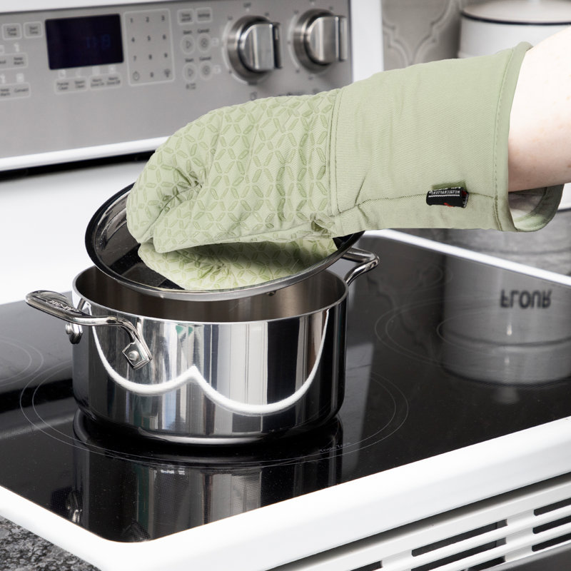 Ensemble de 2 gants de cuisine All-Clad Ogee, Fenouil