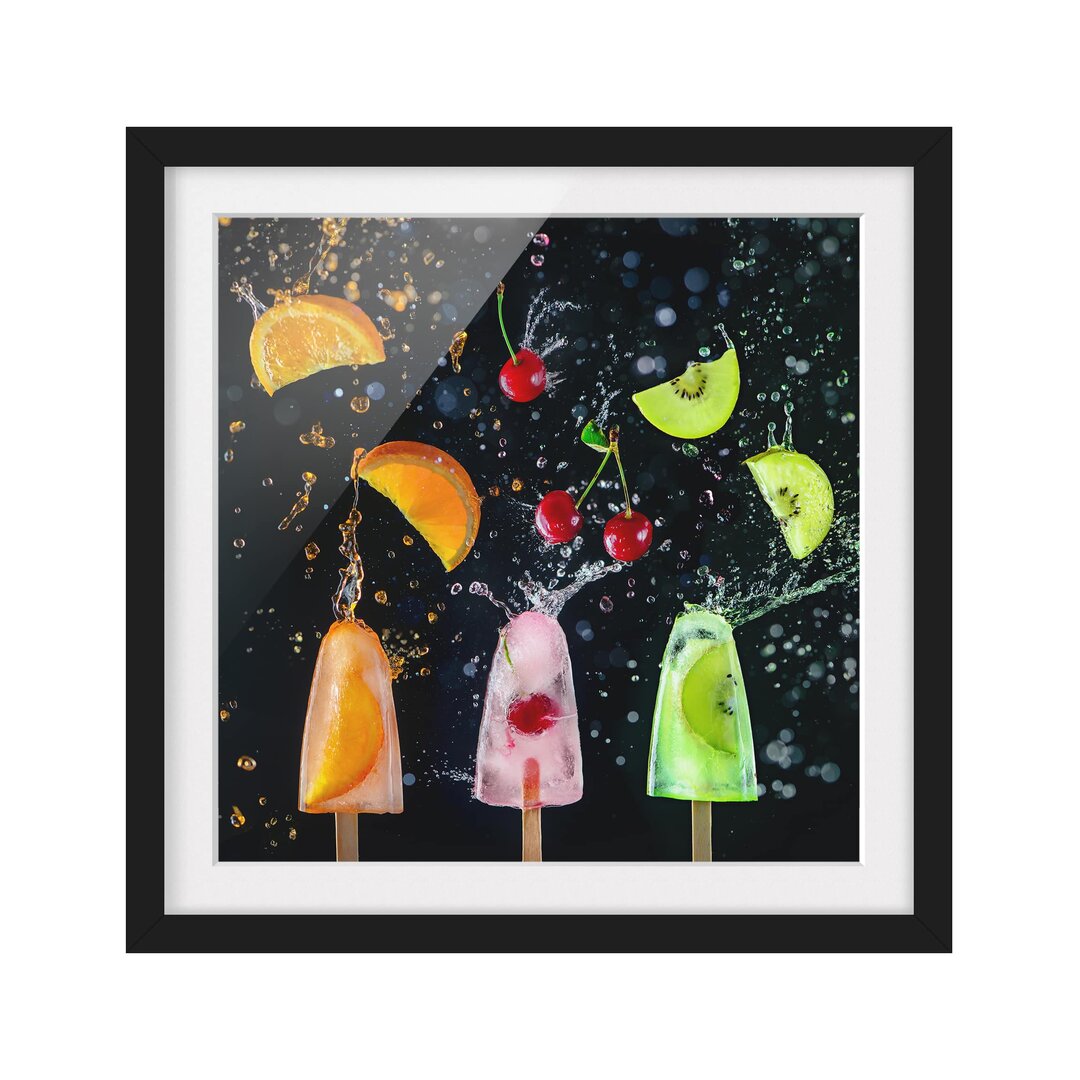 Gerahmtes Poster Ice Lolly