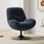 Bilbe Upholstered Boucle Swivel Lounge Chair-932925464