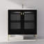 Meuble-lavabo simple 31,9 po avec plateau en céramique Tyia