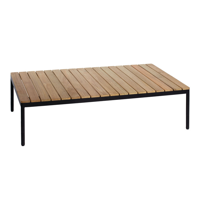 Riad Coffee Table, White, Teak