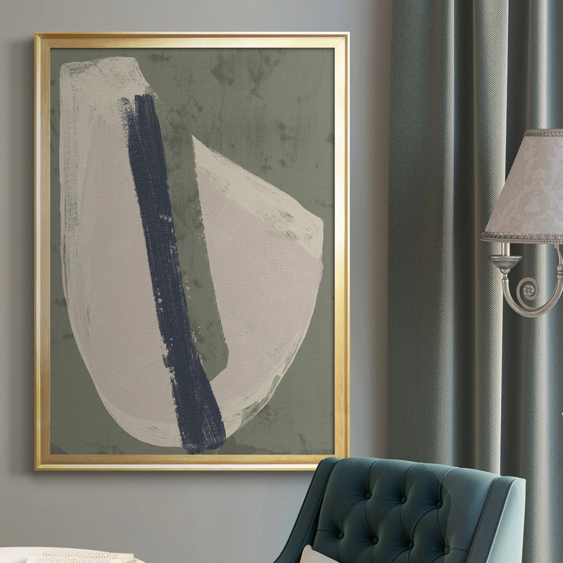 Papier découpé de qualité supérieure sur toile encadrée prête à être suspendue, Cadre doré, H 42,5 po x l 30,5 po x P 1 po