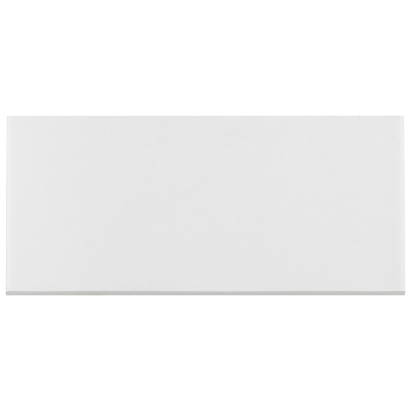 Revival 7.8" x 3.5" Bullnose Ceramic Tile Trim in White