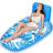 Inflatable Pool Float Adult, Pool Lounger Float Raft Floating Chair Water Floaties With Headrest & Cup Holder