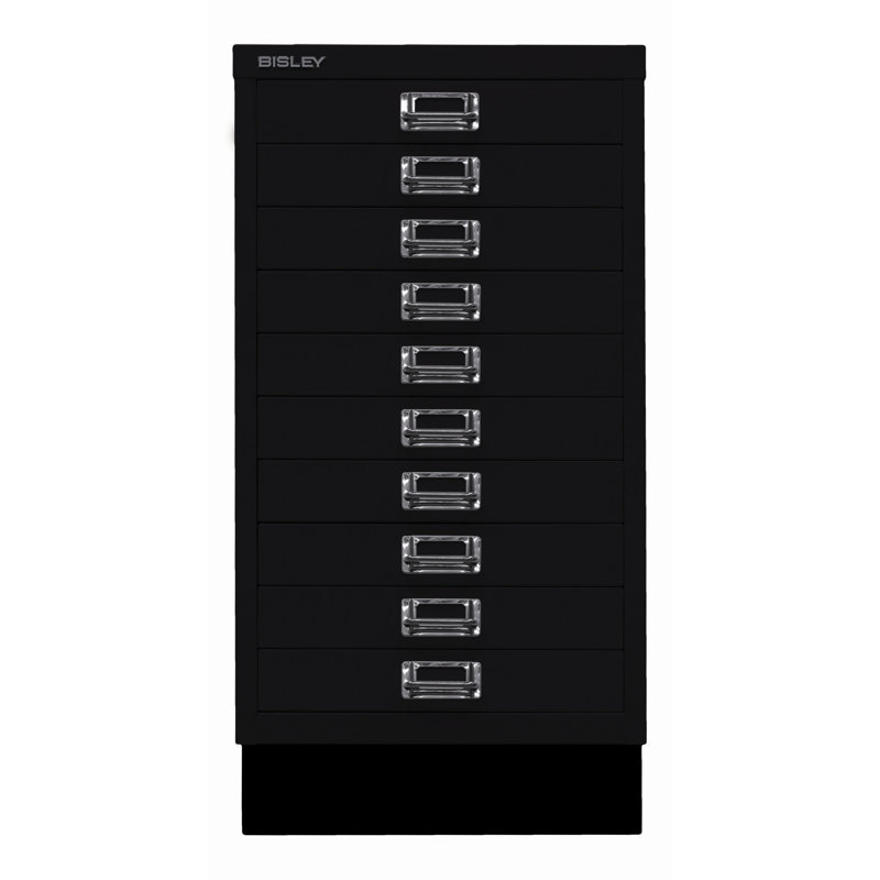 39er 34.9cm Wide 10 -Drawer File Cabinet, Black