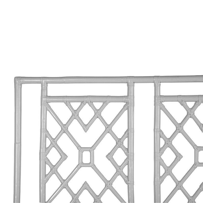 Camden Open-Frame Headboard, King, Light Gray