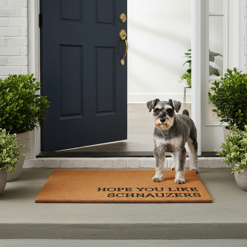 Hope You Like Schnauzers Doormat, 24"x36", Schnauzers, 24" x 36"