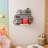 Cloud Tonie Shelf for Toniebox Storage - Unique Floating Magnetic Wall Shelf for 16-26 Tonie Figures,Grey Beech Wood Display Tonie Shelf for Children Kids, Nursery Room