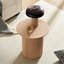 Petite table d'appoint 17,71 pouces ronde cannelée ronde pour table de chevet Mid Century-32929129